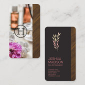 Carte De Visite Spa | Monogramme | Médecine holistique (Devant / Derrière)