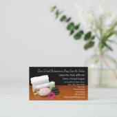 Carte De Visite Spa/noir/couleur de scène salon de (Debout devant)