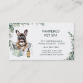 Carte De Visite Spa pour animaux de compagnie Bulldog Français (Devant)