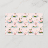 Carte De Visite Spa rose de méditation de yoga de Lotus de fleur (Dos)