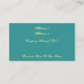 Carte De Visite Spa/Salon/Carte de visite de voyage (Dos)