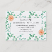 Carte De Visite Spa Salon Wedding planner Floral (Dos)