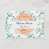 Carte De Visite Spa Salon Wedding planner Floral (Devant)