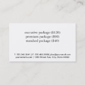 Carte De Visite Spa | Serene (Dos)