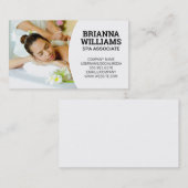 Carte De Visite Spa | Services d'hôtel | Massage (Devant / Derrière)