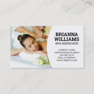 Carte De Visite Spa Services d'hôtel Massage