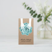 Carte De Visite Spa succulent Papier d'emballage rustique de (Debout devant)