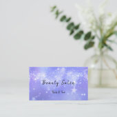 Carte de visite Space Blue Cosmic Stars (Debout devant)