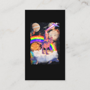 Carte De Visite Space Cat équitation Trex Turtle Planètes Cosmique
