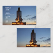 Carte De Visite Space Shuttle Discovery Lance NASA (Devant / Derrière)