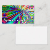 Carte De Visite Space Travel (vous pouvez modifier les mots) (Devant / Derrière)