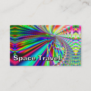 Carte De Visite Space Travel (vous pouvez modifier les mots)