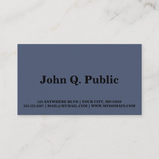 Carte De Visite Spacey Manhattan (Devant)