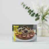 Carte De Visite Spaghetti japonais et gâteau aux fraises (Debout devant)