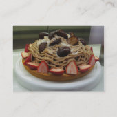 Carte De Visite Spaghetti japonais et gâteau aux fraises (Dos)