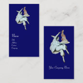 Carte De Visite SPAGHETTI PARTY CUISINE ITALIENNE, RESTAURANT bleu (Devant / Derrière)