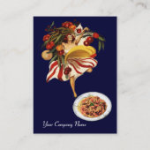 CARTE DE VISITE SPAGHETTI PARTY DANCE, CUISINE ITALIENNE ET TOMATE (Dos)