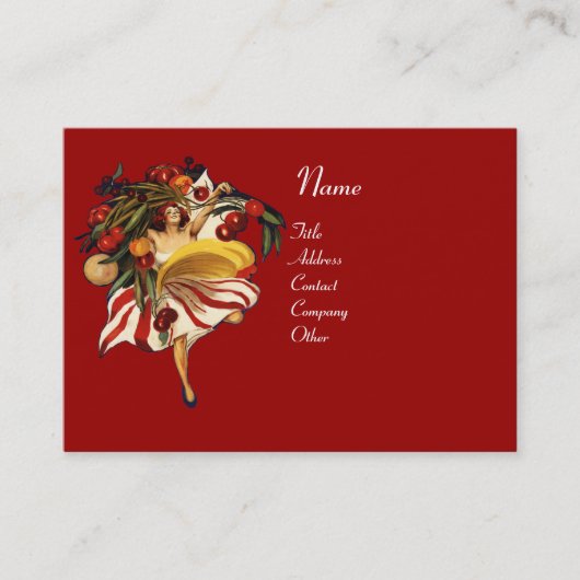 CARTE DE VISITE SPAGHETTI PARTY DANCE, CUISINE ITALIENNE ET TOMATE (Devant)