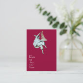 Carte De Visite SPAGHETTI PARTY ITALIAN KITCHEN, RESTAURANT rouge (Debout devant)