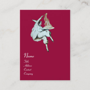 Carte De Visite SPAGHETTI PARTY ITALIAN KITCHEN, RESTAURANT rouge