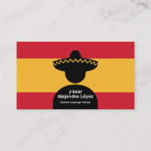 Carte De Visite Spanish Teacher (Devant)