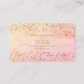 Carte De Visite Sparkings Rainbow Script Or Moderne (Dos)