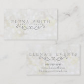 Carte De Visite Sparkle Bokeh (Devant / Derrière)