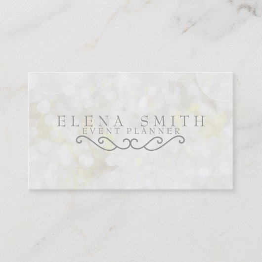 Carte De Visite Sparkle Bokeh (Devant)