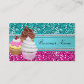 Carte de visite Sparkle Cupcake (Devant)