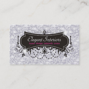 Carte De Visite Sparkle & Shine Designer Intérieur :Carte de visit