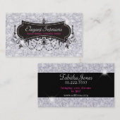 Carte De Visite Sparkle & Shine Designer Intérieur :Carte de visit (Devant / Derrière)