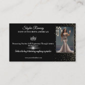 Carte De Visite Sparkling Sand Pageant Business Card (Dos)
