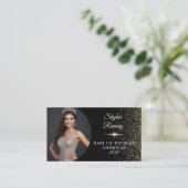 Carte De Visite Sparkling Sand Pageant Business Card (Debout devant)