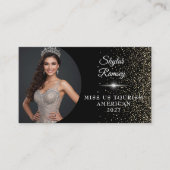Carte De Visite Sparkling Sand Pageant Business Card (Devant)