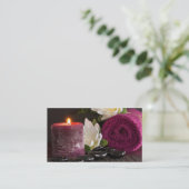 Carte de visite spas et salon de beauté (Debout devant)