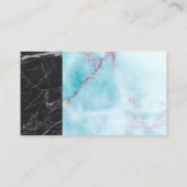 Carte De Visite Spatule | Granite océanique | Marbre noir (Dos)