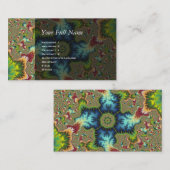 Carte De Visite Spécial - Art Fractal (Devant / Derrière)