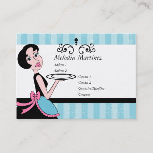 Carte De Visite Special bleu de plat