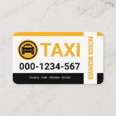 Carte De Visite Special Taxi Borders Cab Service (Devant)