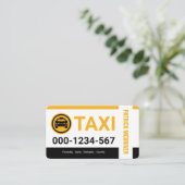 Carte De Visite Special Taxi Borders Cab Service (Debout devant)
