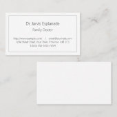 Carte de visite spécialisé en soins de santé class (Devant / Derrière)