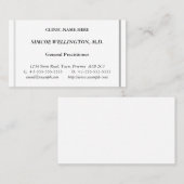 Carte de visite spécialisé en soins de santé class (Devant / Derrière)