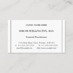 Carte de visite spécialisé en soins de santé class