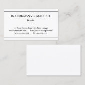 Carte de visite spécialisé en soins de santé class (Devant / Derrière)