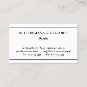 Carte de visite spécialisé en soins de santé class
