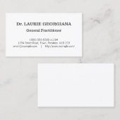 Carte de visite spécialisé en soins de santé de st (Devant / Derrière)