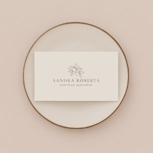 Carte de visite spécialiste de la nutrition modern
