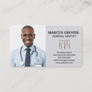 Carte De Visite Spécialiste de la santé souriante Médical