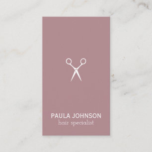 Carte De Visite Spécialiste des cheveux de salon moderne Shears