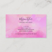 Carte De Visite Spécialiste des cils (Dos)